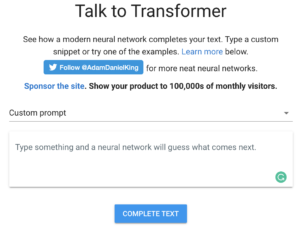 https://talktotransformer.com/
